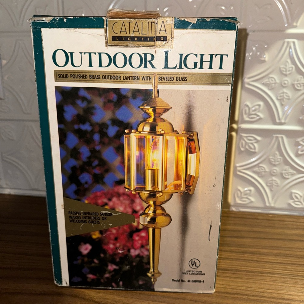 Vintage Brass Outdoor Light